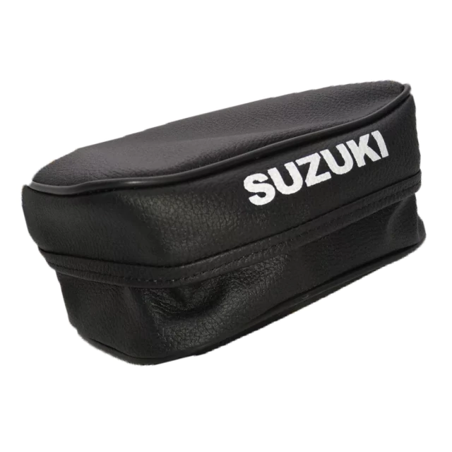 Bolso Porta Herramientas Suzuki DR - Cartuchera Guardabarros Trasero - Cuero Sintético Negro