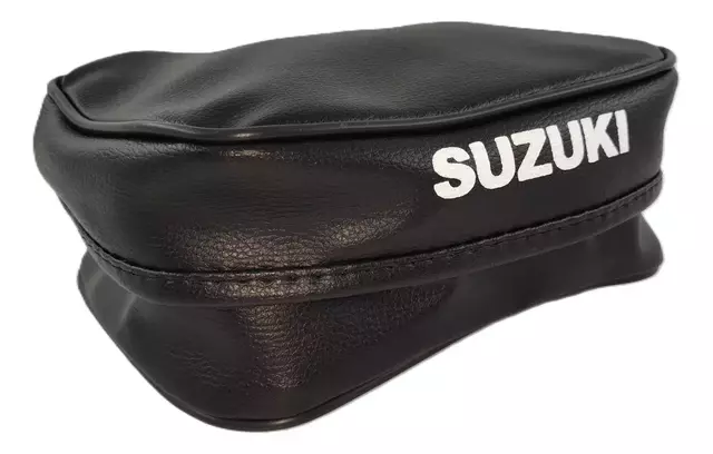 Bolso Porta Herramientas Suzuki DR - Cartuchera Guardabarros Trasero - Cuero Sintético Negro — foto 3