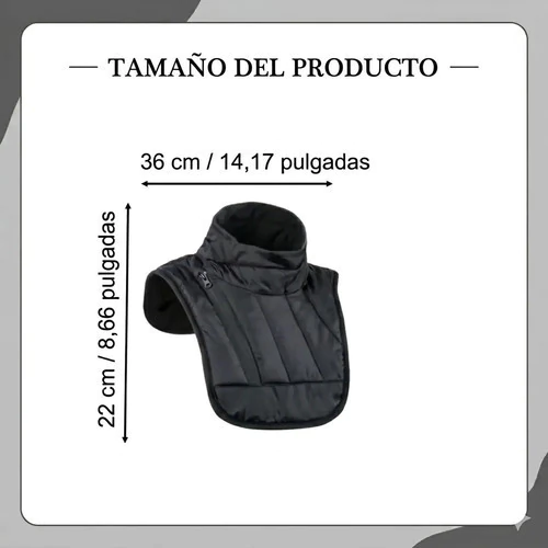 Bufanda Térmica Cuello Pecho P/ Motociclistas Ideal Invierno Negro Geométrico Unico — foto 2