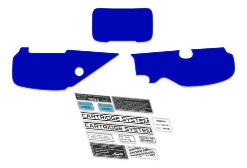 Calcos Graficas Cachas Mascara Para Xr600 94 Azul Advertenc
