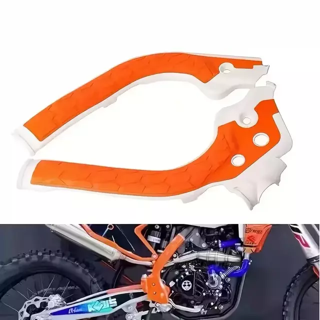 Cubre Cuadro Naranja Blanco Para KTM SX SXF EXC 2016-2022 — foto 2