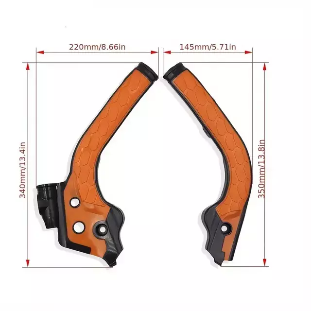 Cubre Cuadro Naranja Negro Para KTM SX SXF EXC 2016-2022 — foto 3