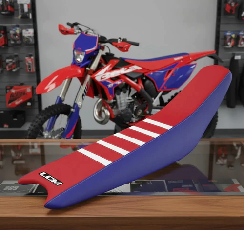 Funda Asiento Beta Rr 250/300/350/450 04-21 Roja - Azul Lcm Rojo/azul