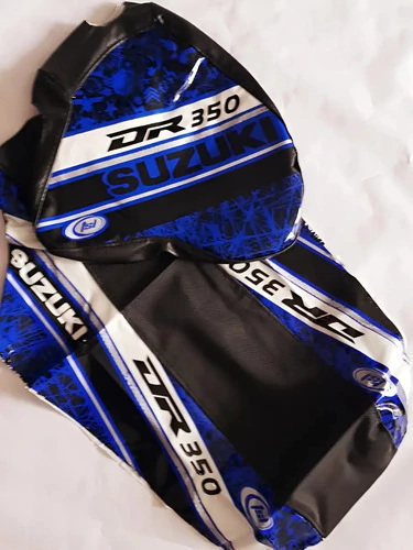 Funda Asiento Funda Tanque Suzuki Dr 350 Dr350 Envio Gratis Azul
