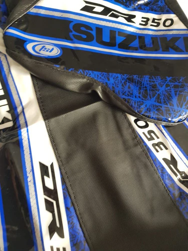 Funda Asiento Funda Tanque Suzuki Dr 350 Dr350 Envio Gratis Azul — foto 2