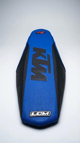 Funda Asiento Grip Para Ktm Sx / Exc 2006 - 2016 Azul Negro Azul — foto 3