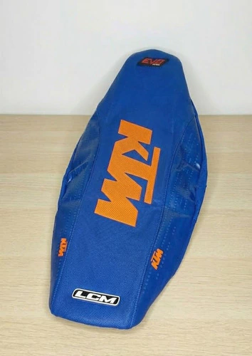 Funda Asiento Grip Para Ktm Sx / Exc 2019 22 Azul Naranja Azul — foto 2