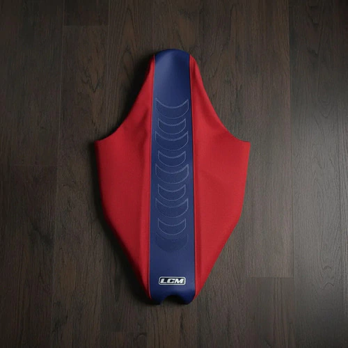 Funda Asiento Lcm Grip P/ Beta 350 450 300rr 2004 Al 21 Azul Rojo
