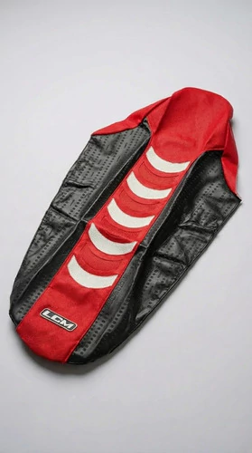 Funda Asiento Lcm P/ Honda Crf 250 Crf 450 2014-22 Grip Rojo Rojo — foto 2