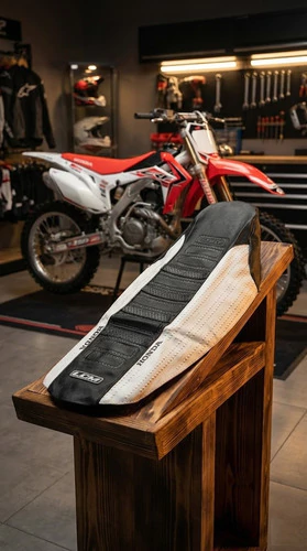 Funda Asiento Lcm Para Honda Crf 250 Crf 450 2014-2022 Grip Negro — foto 2