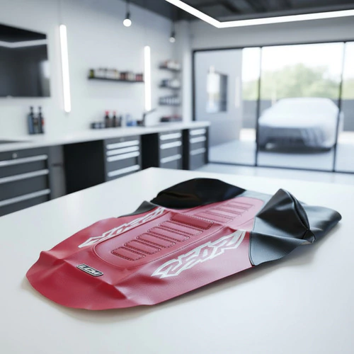 Funda Asiento Lcm Para Xr 250r Xr250 1996 A 2000 Negro Rojo Rojo — foto 7