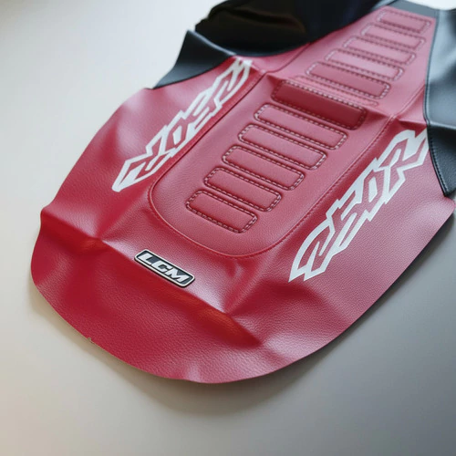Funda Asiento Lcm Para Xr 250r Xr250 1996 A 2000 Negro Rojo Rojo — foto 8