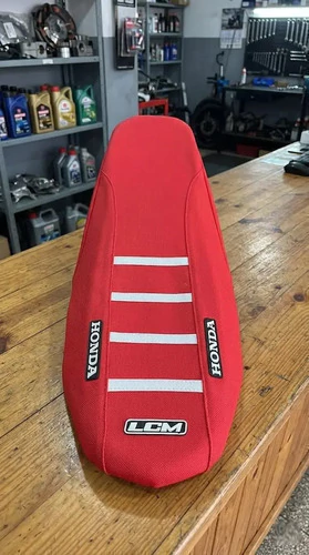 Funda Asiento Para Honda Crf 250 Crf 450 2022-25 Grip Rojo Rojo — foto 3