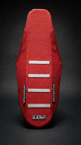 Funda Asiento Para Honda Crf 250 Crf 450 2022-25 Grip Rojo Rojo — foto 5