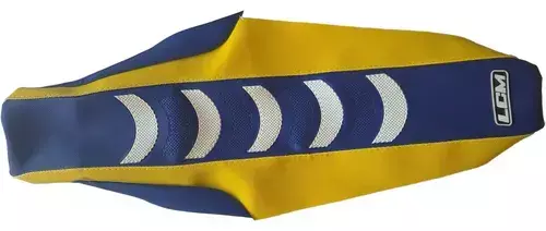 Funda Asiento Para Husqvarna Tc 85 2018 24 Azul Amarillo Lcm Azul — foto 4