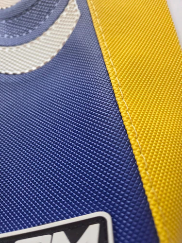 Funda Asiento Para Husqvarna Tc 85 2018 24 Azul Amarillo Lcm Azul — foto 5