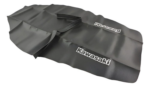 Funda Asiento Para Kawasaki Klx 650 Cuero Sintético Negro Negro