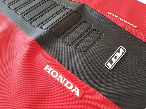 Funda Asiento Para Xr250 Xr 250 Xr 88- 95 Rojo - Negro Grip Negro — foto 3