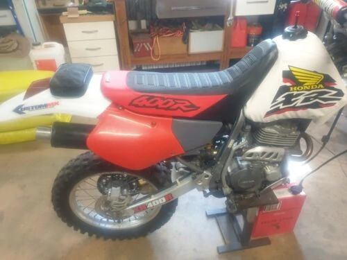 Funda Asiento Para Xr400r Xr 400 Xr400 Ultra Grip Rojo Negro Rojo — foto 4