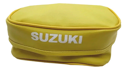Funda Asiento Tapizado + Bolso Suzuki Dr250 Dr350 Amarillo Amarillo — foto 2