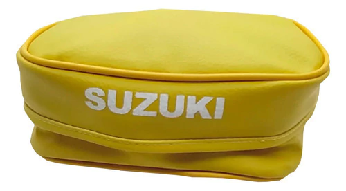 Funda Asiento Tapizado + Bolso Suzuki Dr250 Dr350 Amarillo Amarillo — foto 3