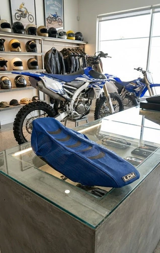Funda Asiento Tapizado Grip P/ Yamaha Wr250f Wr450f 2006-13 Azul