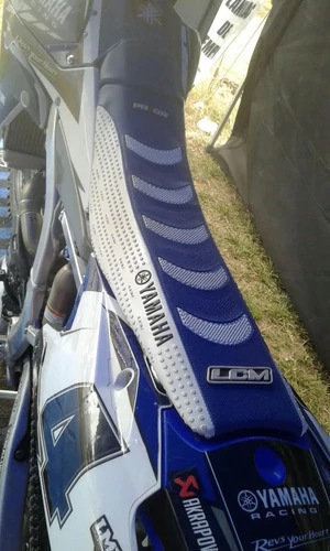Funda Asiento Tapizado Grip Para Yamaha Wr450f Wr450f 18-24 Azul — foto 2