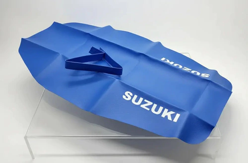 Suzuki Dr 350 / Dr350 / Dr350s Funda Asiento Tapizado Azul - Cuero sintetico