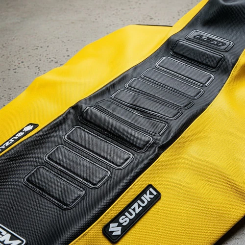 Suzuki Dr350 Dr 350 Funda Asiento Ultra Grip LCM antideslizante Amarillo — foto 9