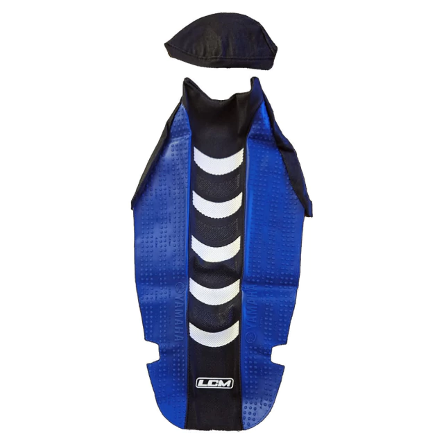 Funda Asiento Ultra Gripp para Yamaha YZ250F YZ450F 2014 2015 2016 2017 | LCM | Negro Azul Blanco