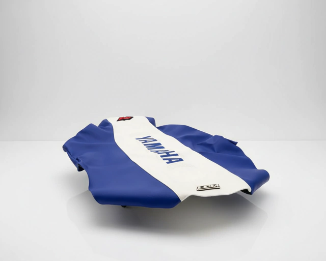 Funda Asiento LCM UltraGrip Yamaha Banshee 350 Azul y Blanca - Todos los Años