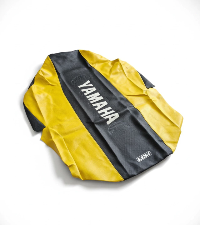 Funda Asiento LCM UltraGrip Yamaha Banshee 350 Negra y Amarilla - Todos los Años