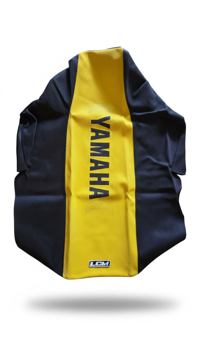 Funda Asiento LCM Yamaha Banshee 350 Amarilla con Negro UltraGrip - Todos los Años — foto 2