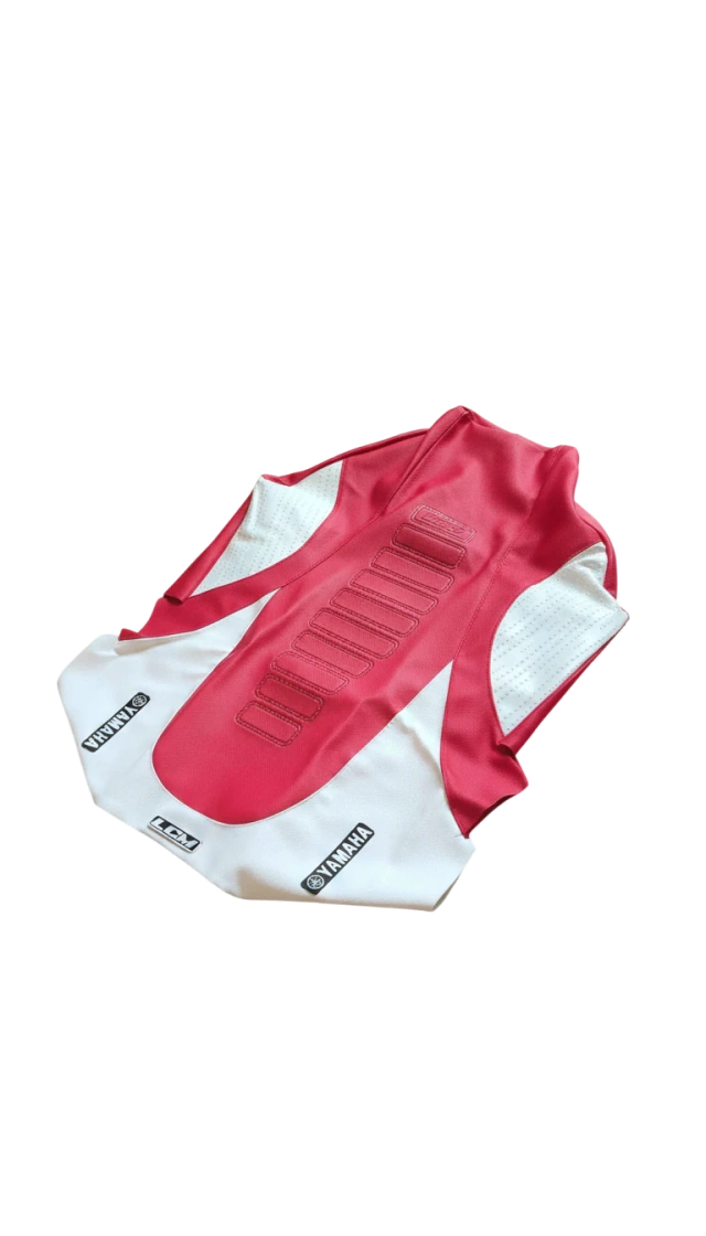 Funda Asiento Ultragrip para Yamaha Banshee 350 Todos Los Años LCM - Roja y blanca