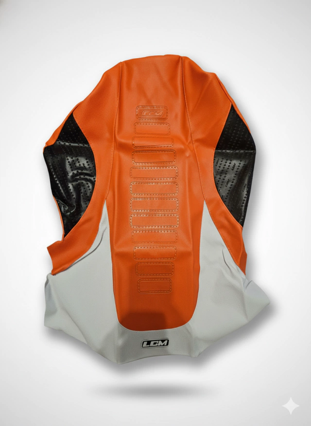 Funda Asiento Ultragrip para Yamaha Banshee 350 Todos Los Años LCM - Naranja con negro — foto 2