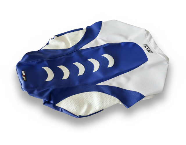 Funda Asiento Ultragrip para Yamaha Banshee 350 Todos Los Años LCM - Azul gajos blancos