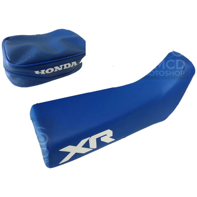 Funda de asiento + Bolso porta herramientas (Cartuchera) para Honda XR600R / XR 600 1985 - Azul — foto 2