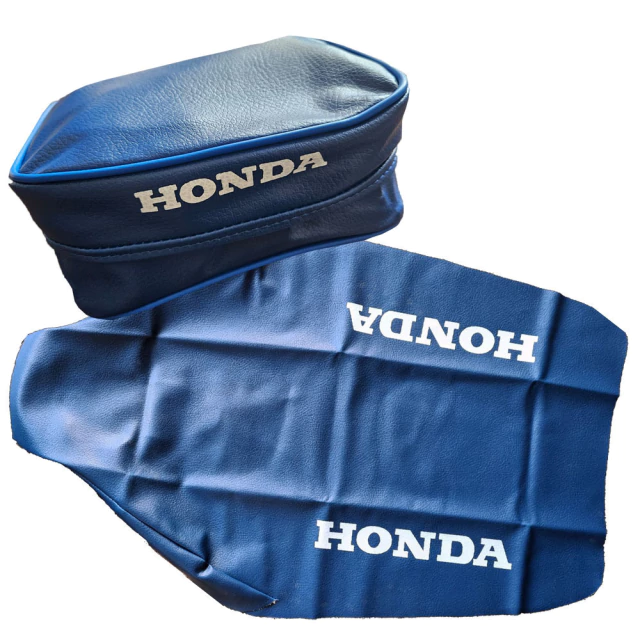 Funda de asiento + Bolso porta herramientas (Cartuchera) para Honda XR600R / XR 600 1988 - Azul