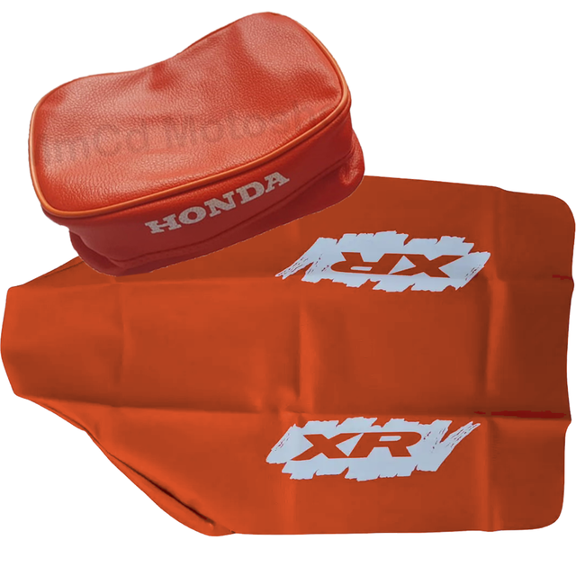 Funda de asiento + Bolso porta herramientas (Cartuchera) para Honda XR600R / XR 600 1990 - Naranja