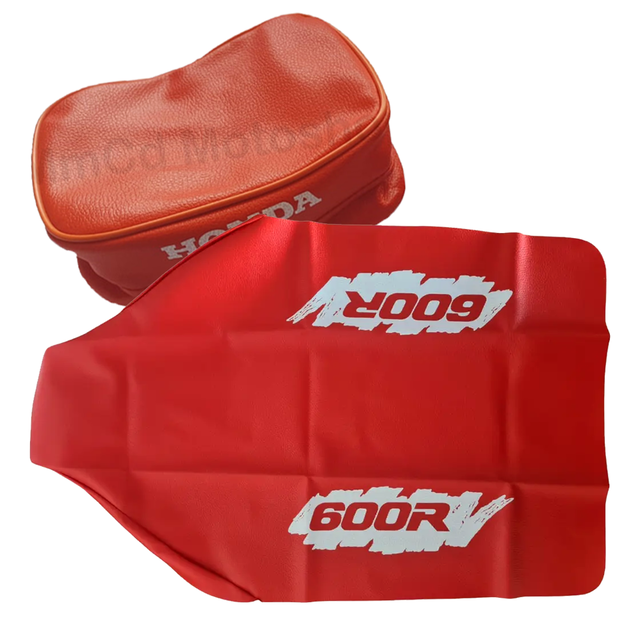 Funda de asiento + Bolso porta herramientas (Cartuchera) para Honda XR600R / XR 600 1991 - Naranja