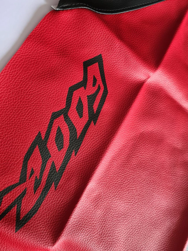 Funda de asiento + Bolso porta herramientas (Cartuchera) para Honda XR600R / XR 600 1998 - 1999 - Rojo Negro — foto 3