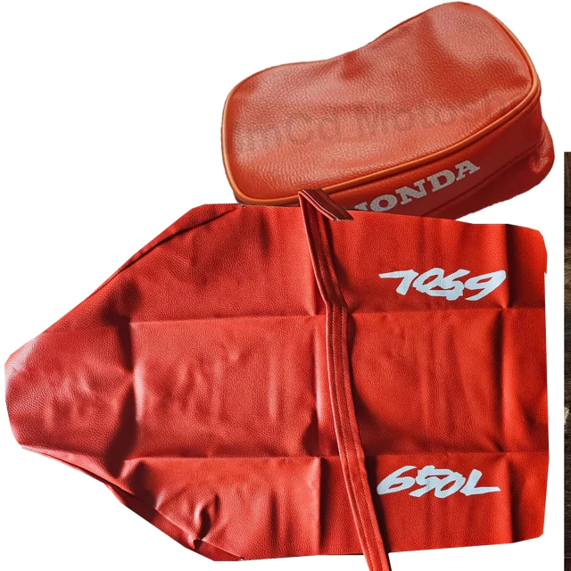 Funda de asiento + Bolso porta herramientas para Honda X650L / XR 650L 1993 - Color Naranja
