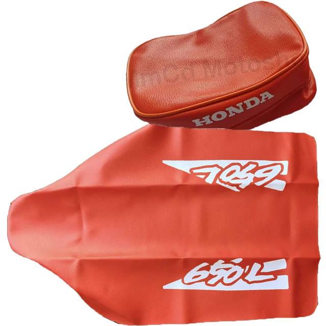 Funda de asiento + Bolso porta herramientas para Honda X650L / XR 650L 1994 - Color Naranja