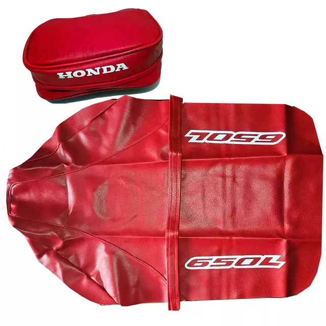 Funda de asiento + Bolso porta herramientas para Honda X650L / XR 650L 2000 - Color Rojo