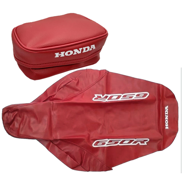 Funda de asiento + Bolso porta herramientas para Honda X650R / XR 650R 2000 - Color Rojo