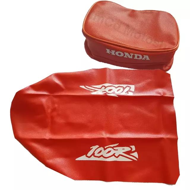 Funda de asiento + Bolso porta herramientas para Honda XR100 / XR100R 1994 - Color Naranja