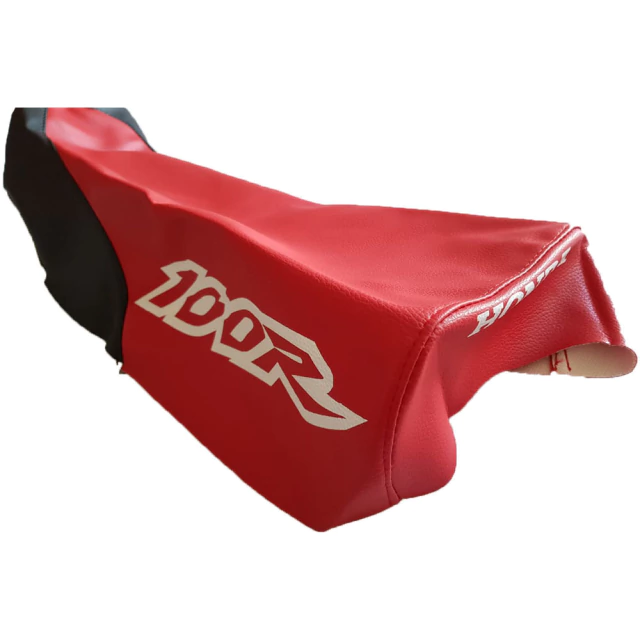 Funda de asiento + Bolso porta herramientas para Honda XR100 / XR100R 1997 - Color Rojo Negro — foto 3