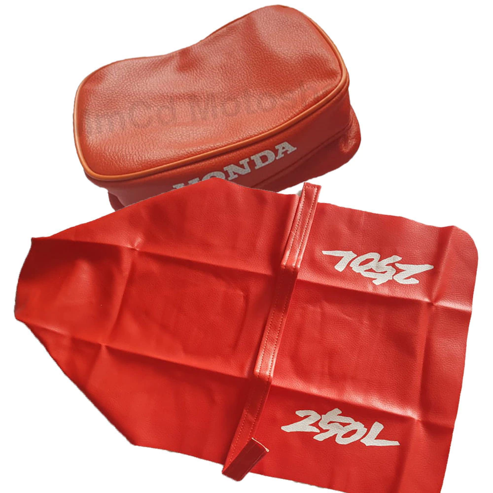 Funda de asiento + Bolso porta herramientas para Honda XR250L / XR 250L 1993 - Color Naranja