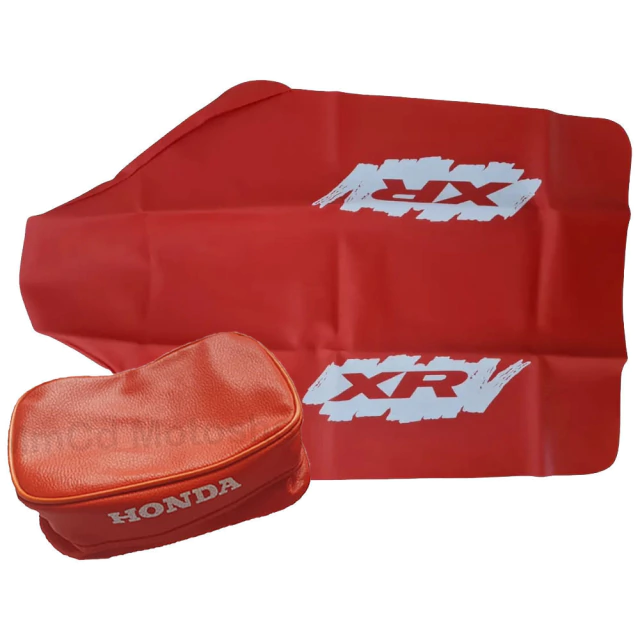 Funda de asiento + Bolso porta herramientas para Honda XR250R / XR 250 1990 - Color Naranja