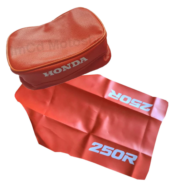 Funda de asiento + Bolso porta herramientas para Honda XR250R / XR 250 1992 - Color Naranja